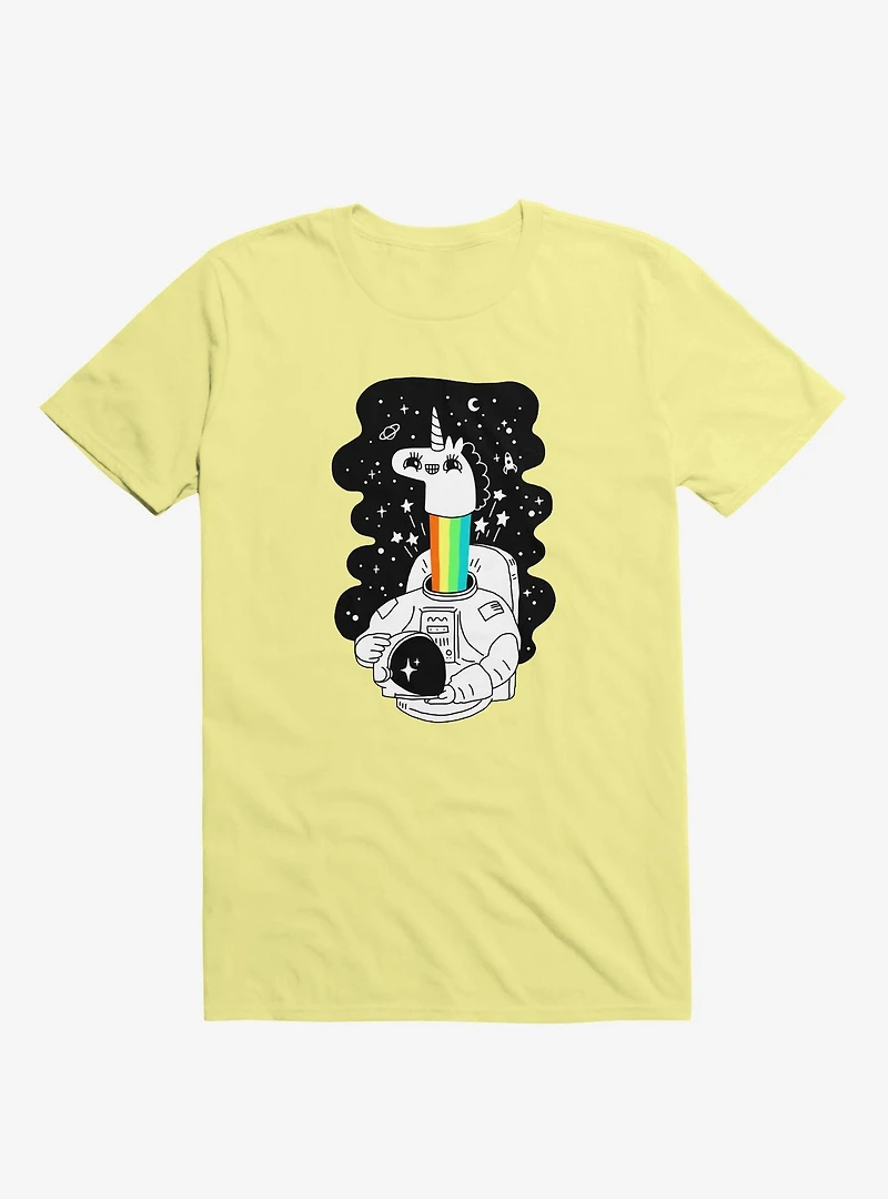 See You Space! Unicorn Astronaut Yellow T-Shirt