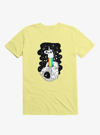 See You Space! Unicorn Astronaut Yellow T-Shirt