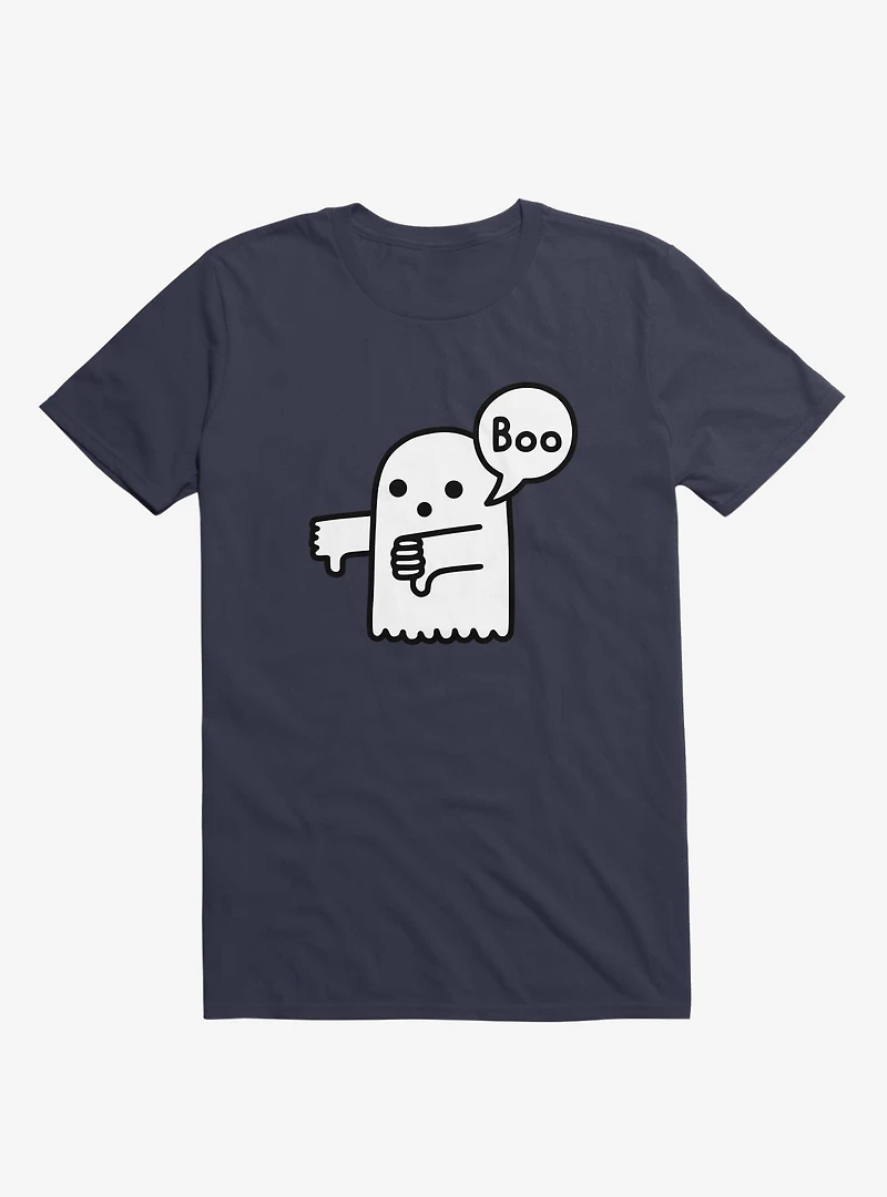 Ghost Of Disapproval Navy Blue T-Shirt