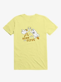 High Flyve Rocket And Bird Yellow T-Shirt