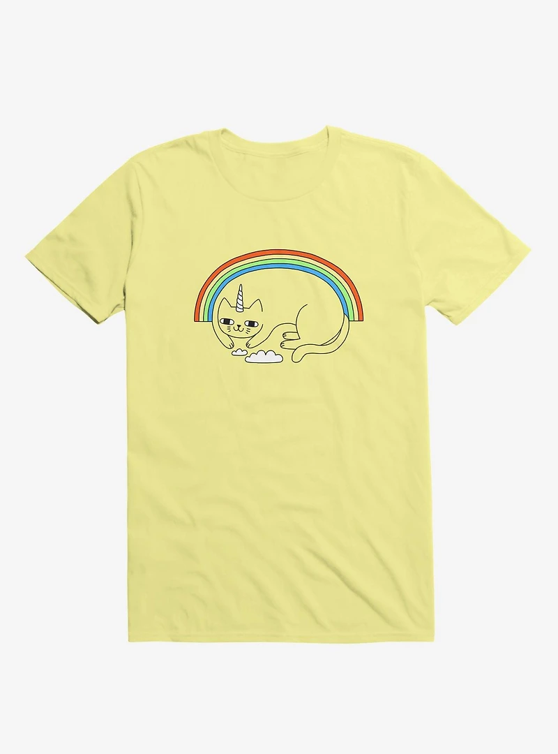 Unicat Unicorn Cat Yellow T-Shirt