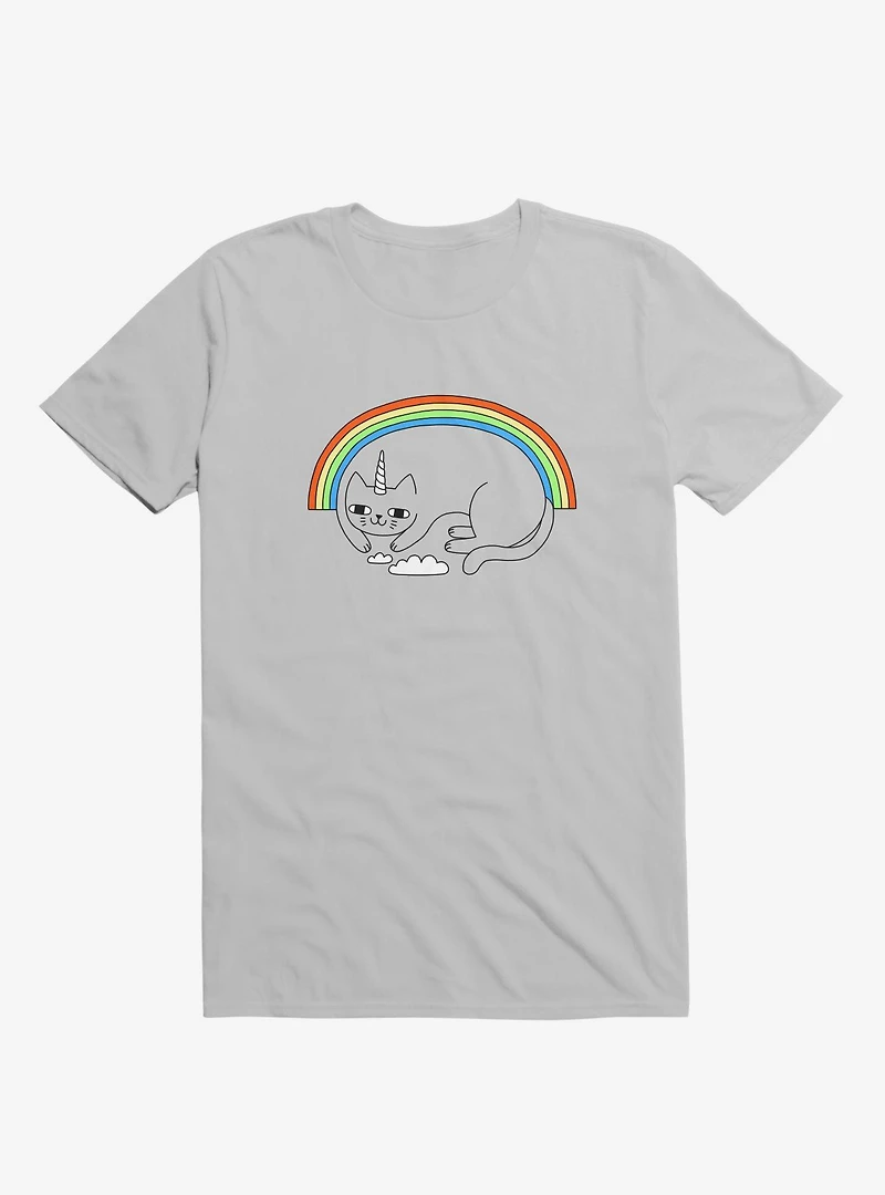 Unicat Unicorn Cat Silver T-Shirt