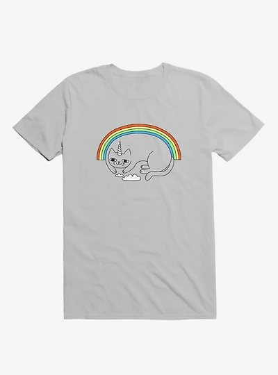 Unicat Unicorn Cat Silver T-Shirt