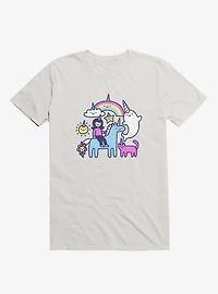 Unicorns Everywhere! White T-Shirt
