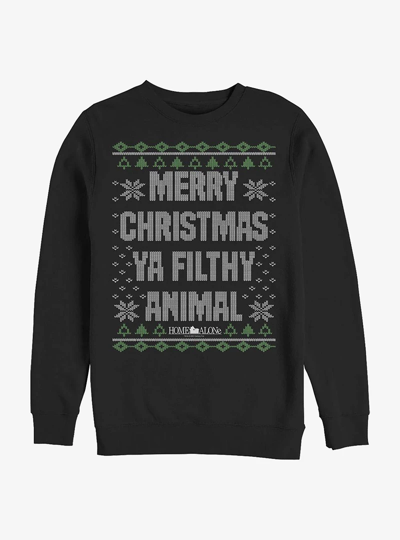 Home Alone Merry Christmas Sweater Pattern Sweatshirt