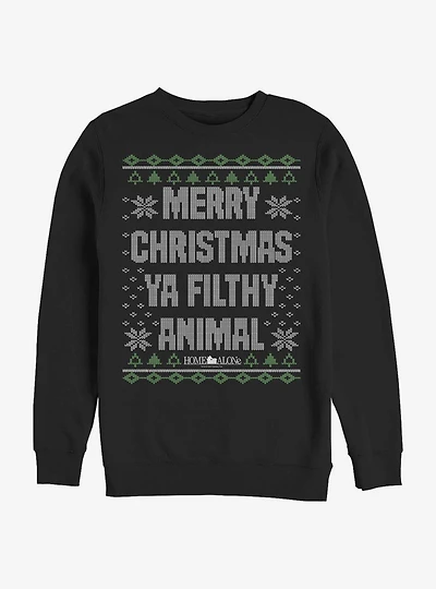 Home Alone Merry Christmas Sweater Pattern Sweatshirt