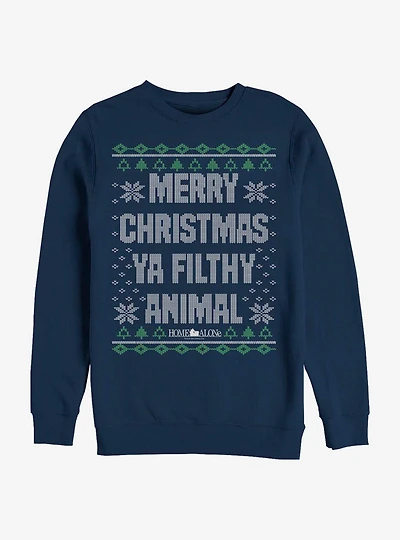 Home Alone Merry Christmas Sweater Pattern Sweatshirt