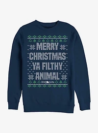 Home Alone Merry Christmas Sweater Pattern Sweatshirt