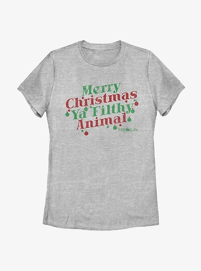 Home Alone Merry Christmas Ya Filthy Animal Womens T-Shirt