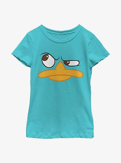 Disney Phineas And Ferb Perry Face Youth Girls T-Shirt