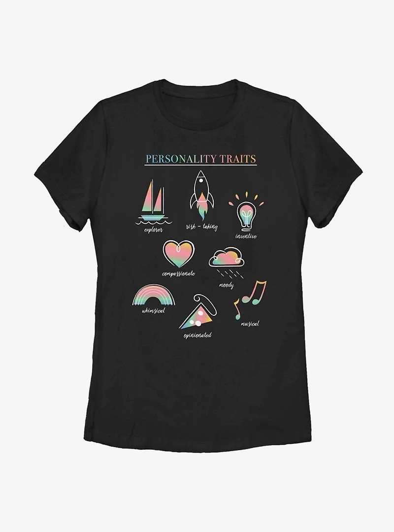 Disney Pixar Soul Personality Textbook Womens T-Shirt