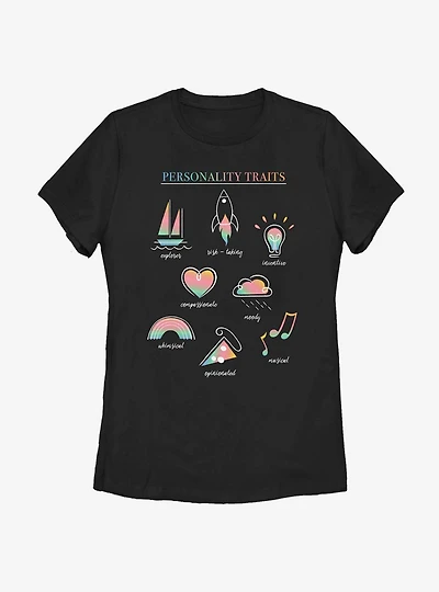 Disney Pixar Soul Personality Textbook Womens T-Shirt
