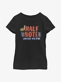 Disney Pixar Soul Half Note Neon Sign Youth Girls T-Shirt