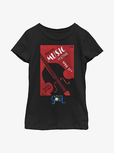 Disney Pixar Soul NY Music Festival Youth Girls T-Shirt