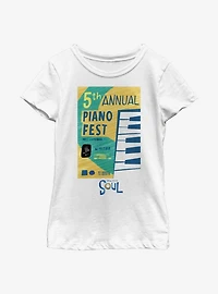 Disney Pixar Soul Piano Fest Youth Girls T-Shirt