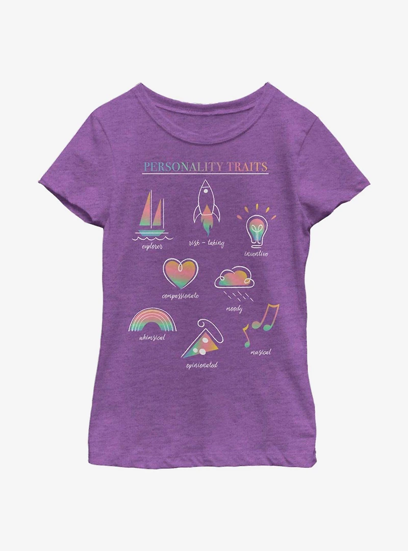 Disney Pixar Soul Personality Textbook Youth Girls T-Shirt