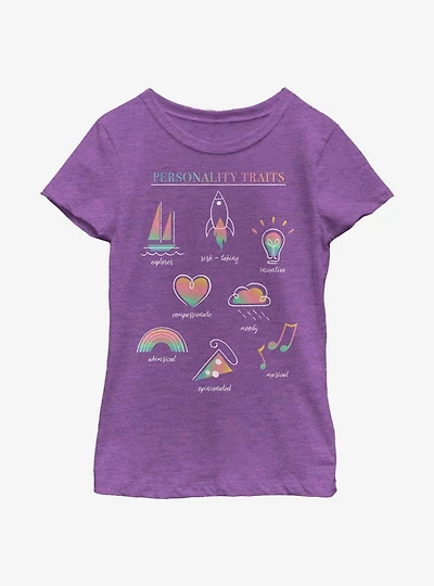 Disney Pixar Soul Personality Textbook Youth Girls T-Shirt