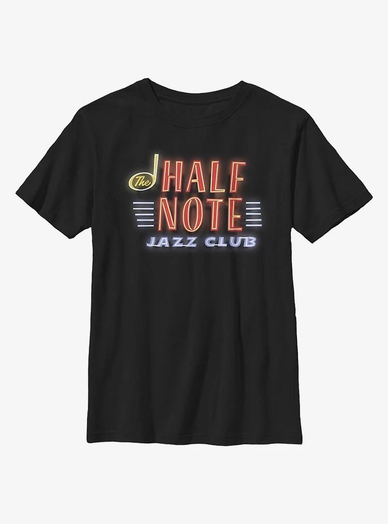 Disney Pixar Soul Half Note Neon Sign Youth T-Shirt