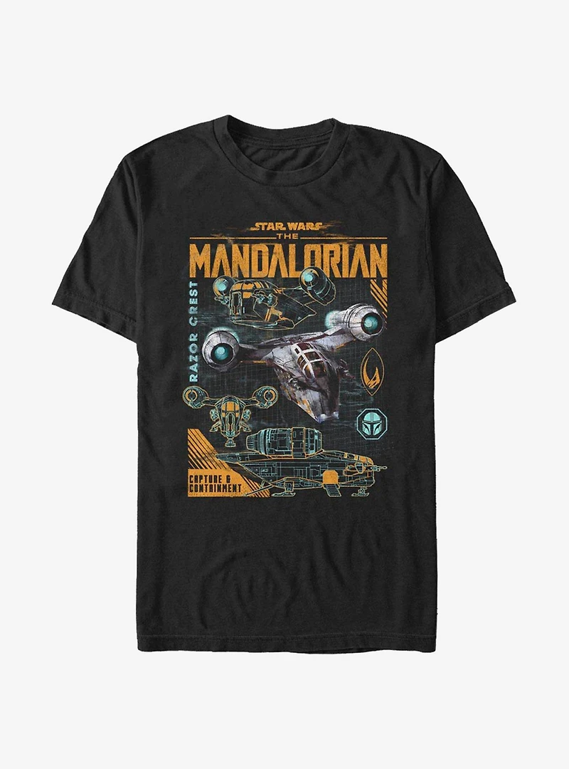 Star Wars The Mandalorian Razor Crest T-Shirt