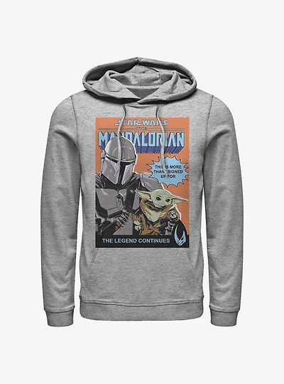 Star Wars The Mandalorian Signed Up For Child Comic Poster Hoodie