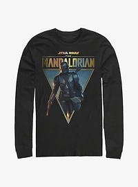 Star Wars The Mandalorian Mando And Child Poster Long-Sleeve T-Shirt