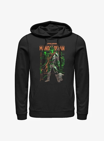 Star Wars The Mandalorian Schemed Up Hoodie