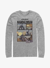 Star Wars The Mandalorian Mando Comic Long-Sleeve T-Shirt