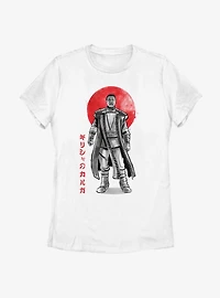 Star Wars The Mandalorian Sumi-E Ink Greef Womens T-Shirt