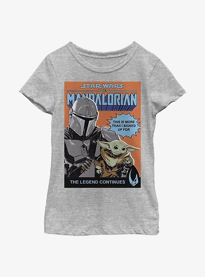 Star Wars The Mandalorian Signed Up For Poster Youth Girls T-Shirt