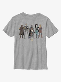 Star Wars The Mandalorian Child And Friends Youth T-Shirt