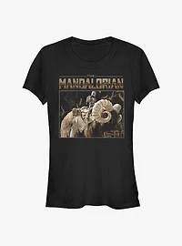 Star Wars The Mandalorian Bantha Ride Girls T-Shirt