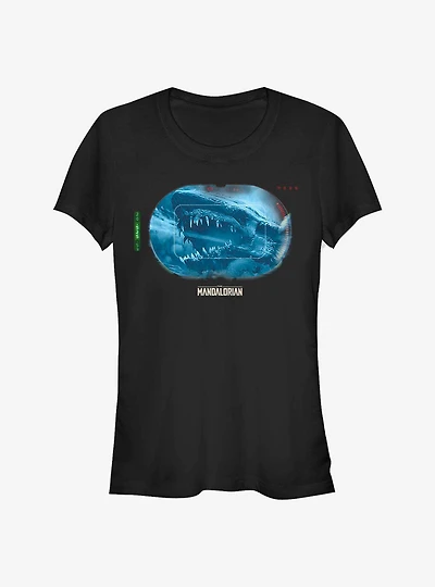 Star Wars The Mandalorian Dragon Targeted Girls T-Shirt