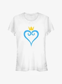 Disney Kingdom Hearts Heart And Crown Girls T-Shirt