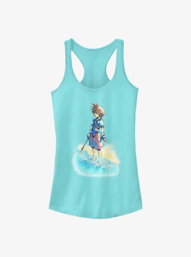 Disney Kingdom Hearts Beach Sora Girls Tank