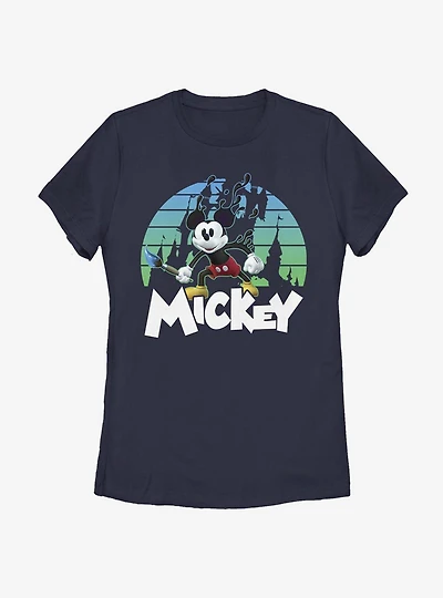 Disney Epic Mickey Retro Sunset Womens T-Shirt