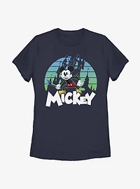 Disney Epic Mickey Retro Sunset Womens T-Shirt