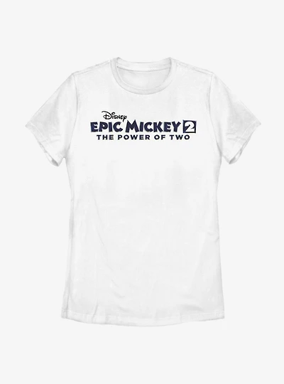 Disney Epic Mickey Power Of Two Logo Womens T-Shirt
