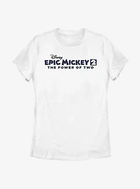 Disney Epic Mickey Power Of Two Logo Womens T-Shirt