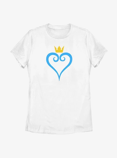 Disney Kingdom Hearts Heart And Crown Womens T-Shirt