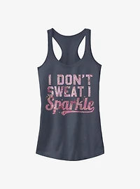 I Sparkle Floral Girls Tank