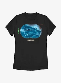 Star Wars The Mandalorian Dragon Targeted Womens T-Shirt