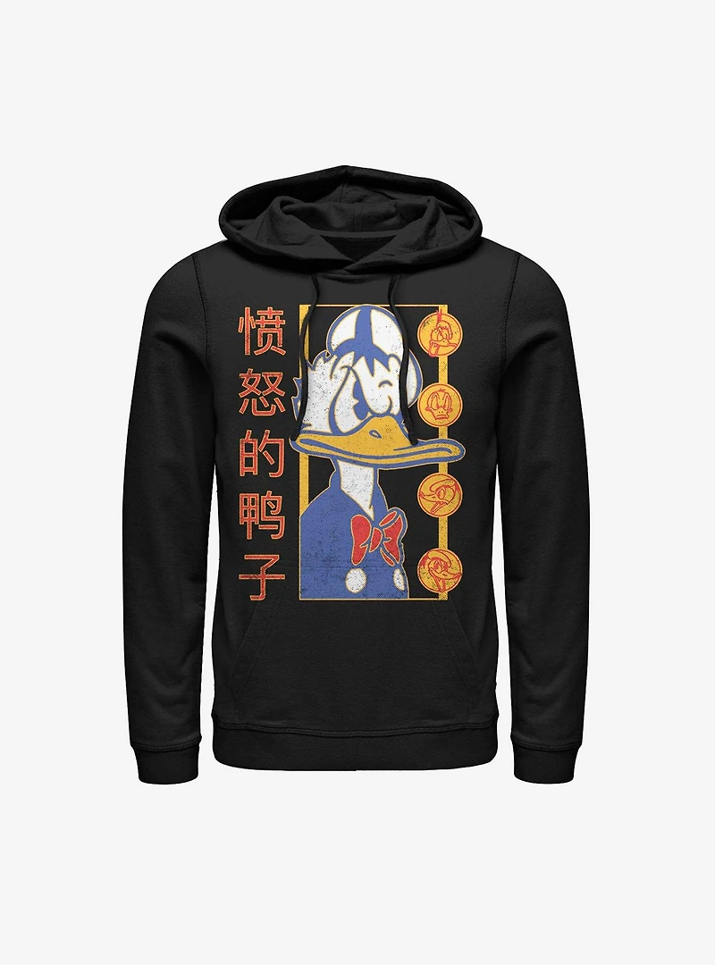 Disney Donald Duck Japanese Text Hoodie