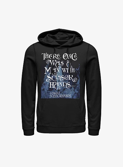 Edward Scissorhands Once Was A Man Hoodie