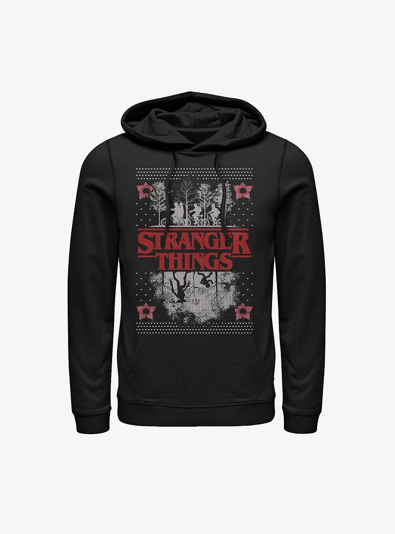 Stranger Things Upside Down Ugly Sweater Hoodie