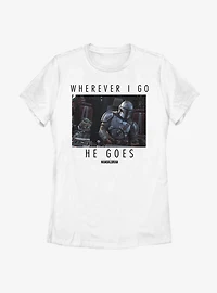 Star Wars The Mandalorian Season 2 Child Together Womens T-Shirt