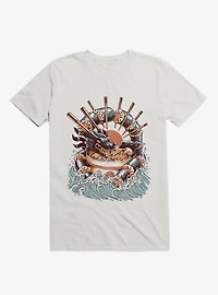 Dragon Sushi Ramen Ocean White T-Shirt