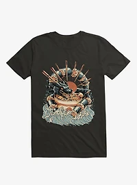 Dragon Sushi Ramen Ocean Black T-Shirt