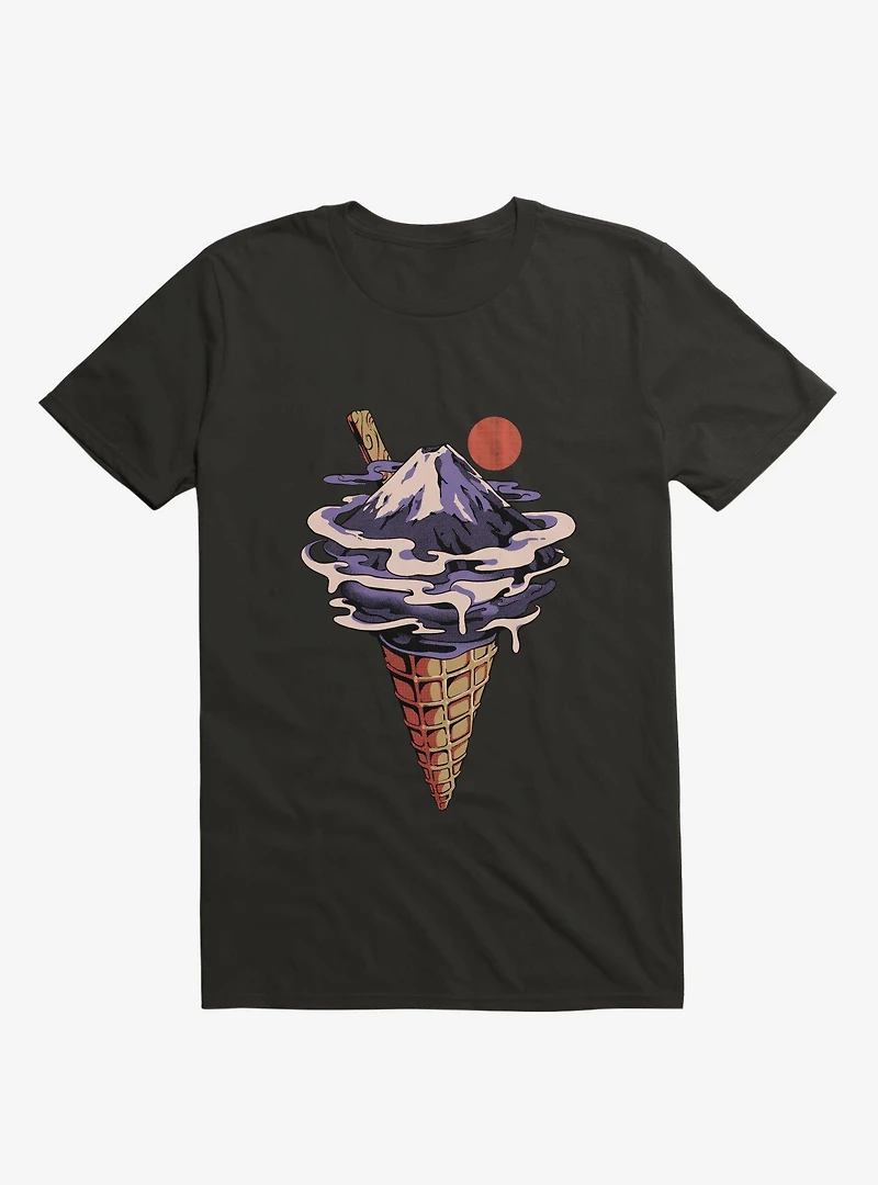 Fuji Flavor Ice Cream Black T-Shirt