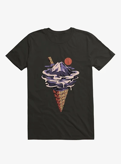 Fuji Flavor Ice Cream Black T-Shirt