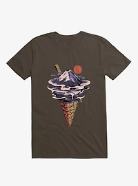 Fuji Flavor Ice Cream Brown T-Shirt